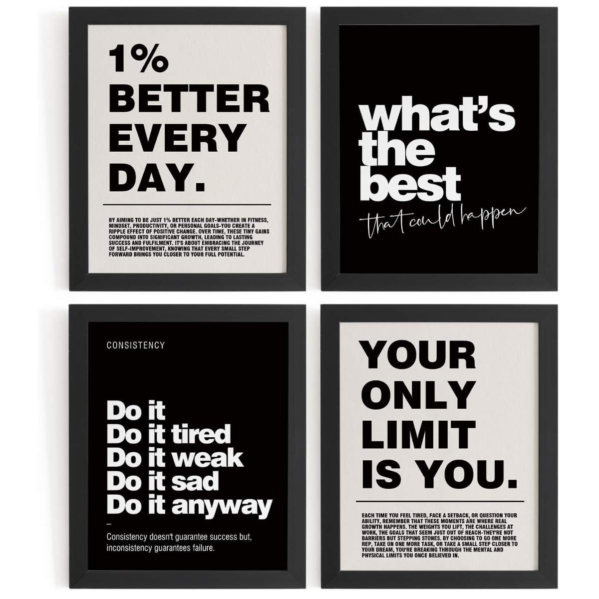 Inspirational Wall Art Set of 4