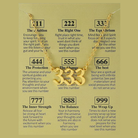 333 Angel Number Necklace