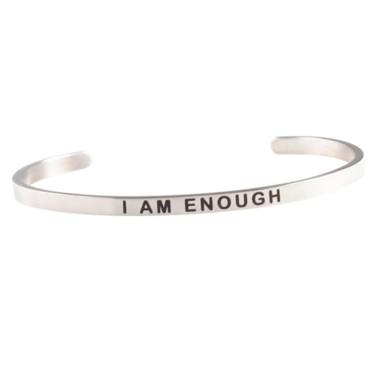 I Am Enough Stainless Steel Bracelet