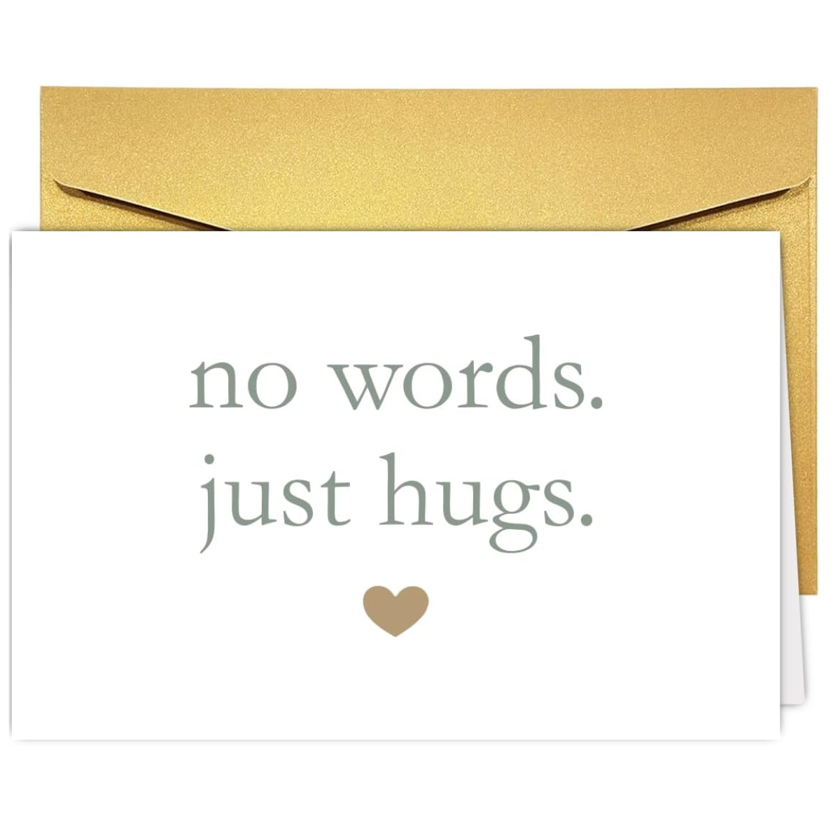 No Words Just Hugs Sympathy Grief Card