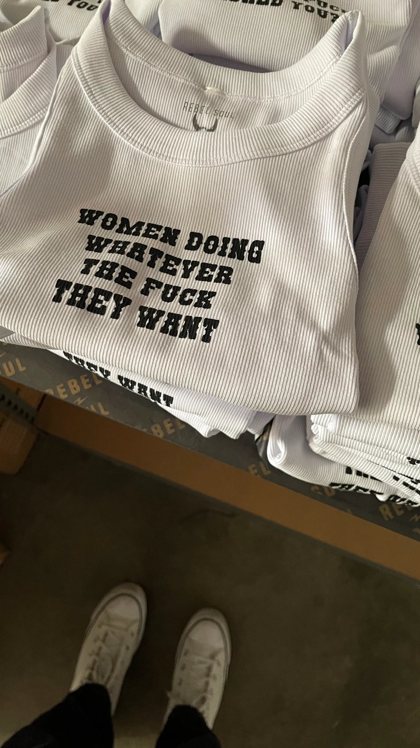 Women Doing What They Want Crop Tank