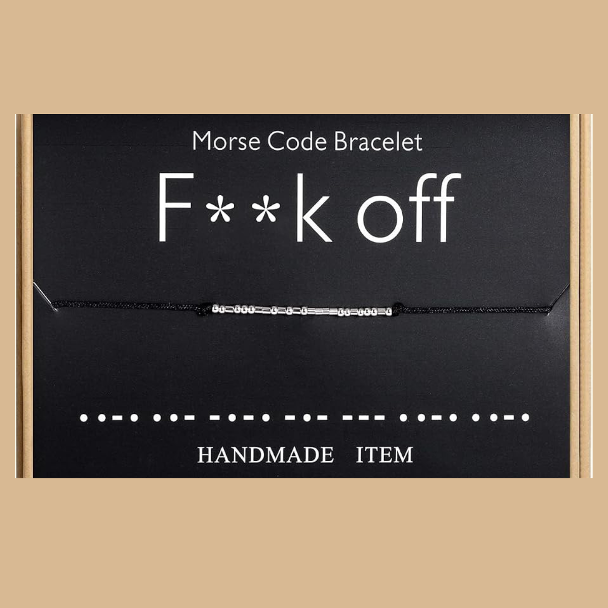 Morse Code F-Off Bracelet
