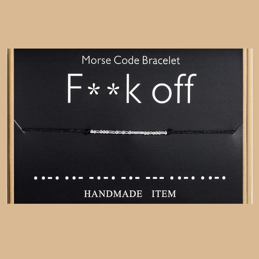 Morse Code F-Off Bracelet