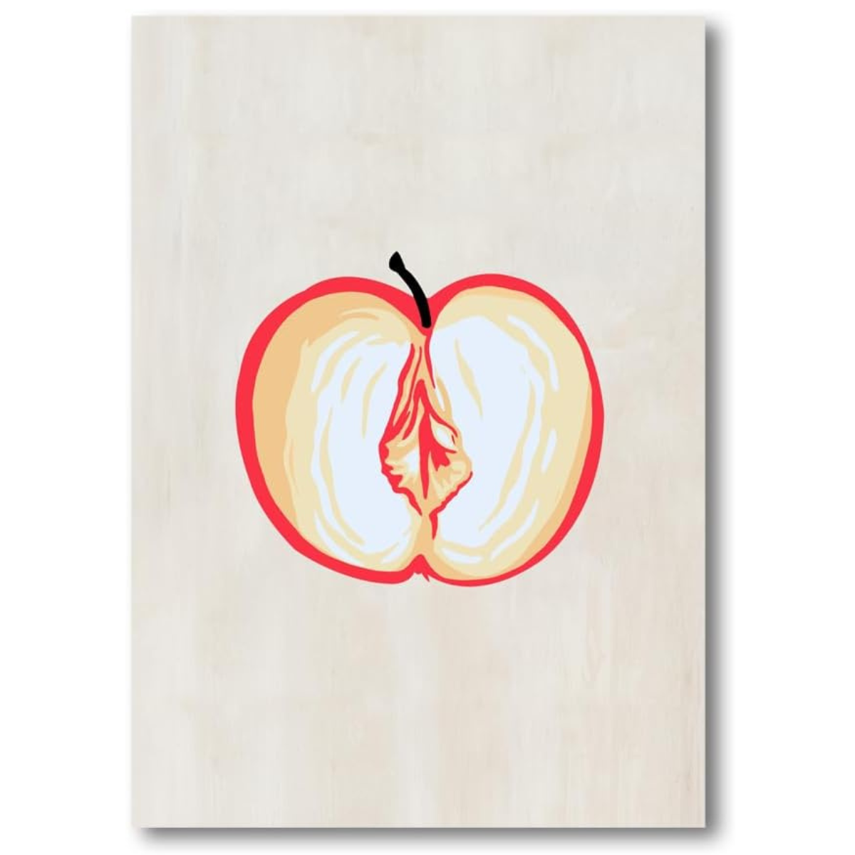 Apple Vagina Print