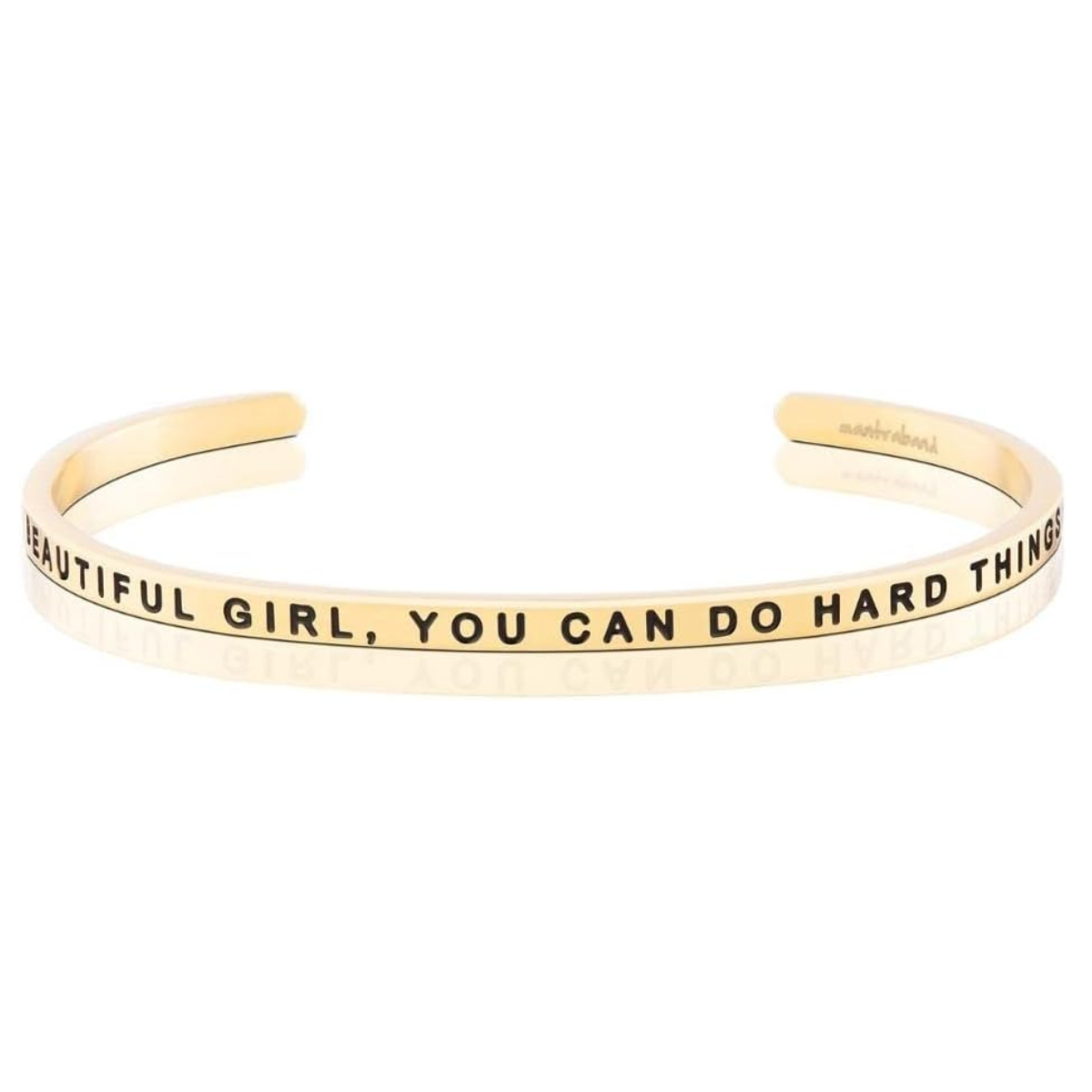MantraBand Positve Affirmation Bracelet "Beautiful Girl, You Can Do Hard Things"