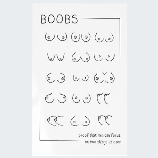 Breast Line Art Poster