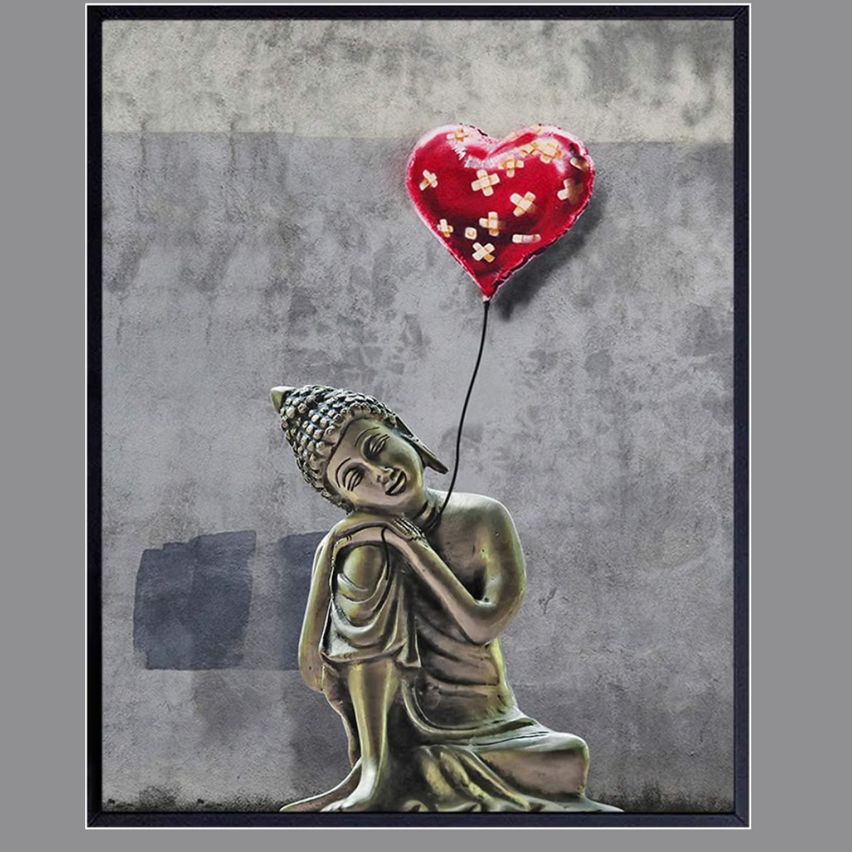 Banksy Buddha Wall Art