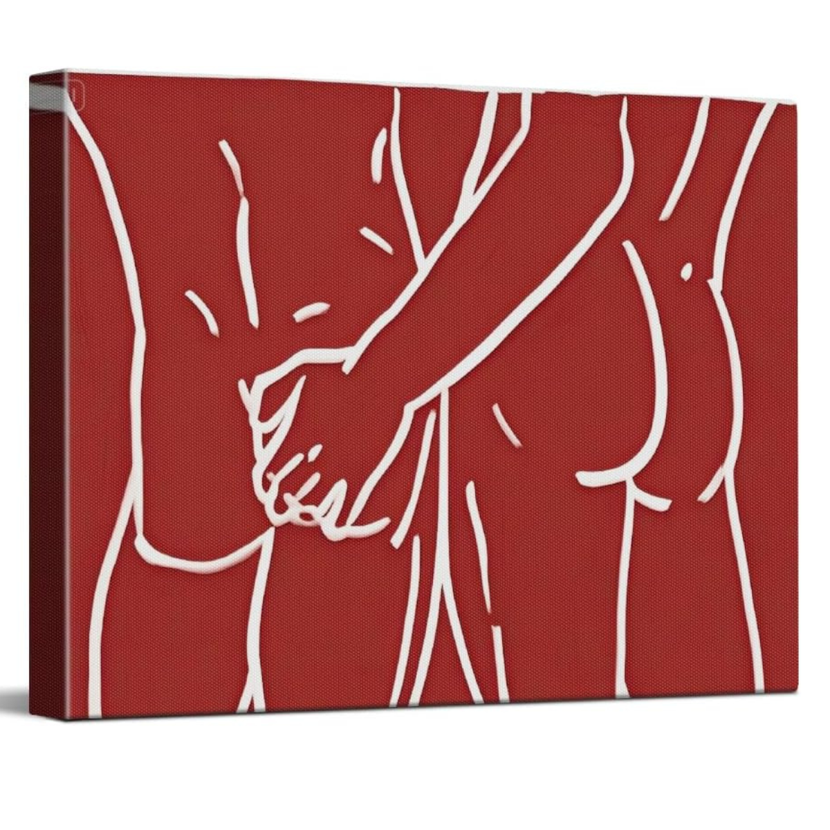 Minimalist Gay Interest Male Body Line Drawing Poster