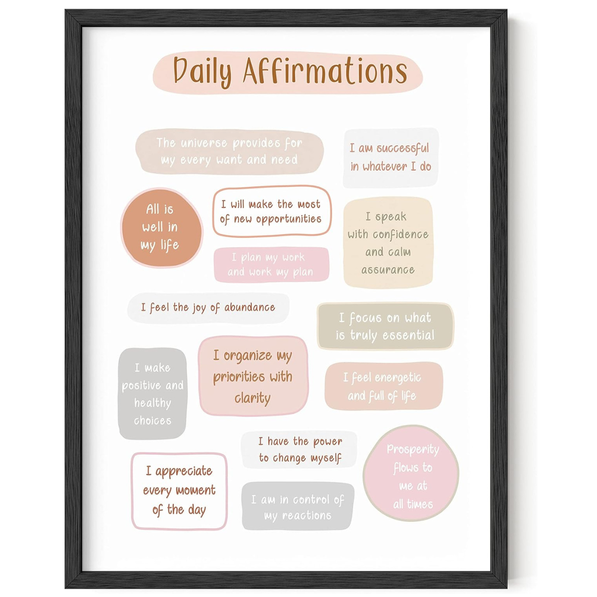 Inspirational Self Love Affirmation Poster