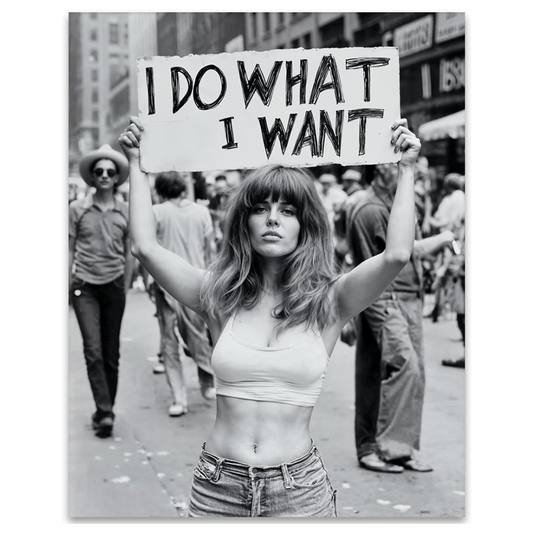 I Do What I Want Modern Photo Art 11x14 Unframed Poster