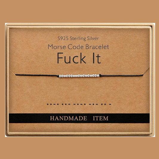 Morse Code F-It Inspirational Bracelet