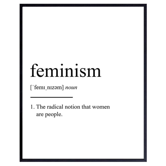 Feminism Definition Wall Decor