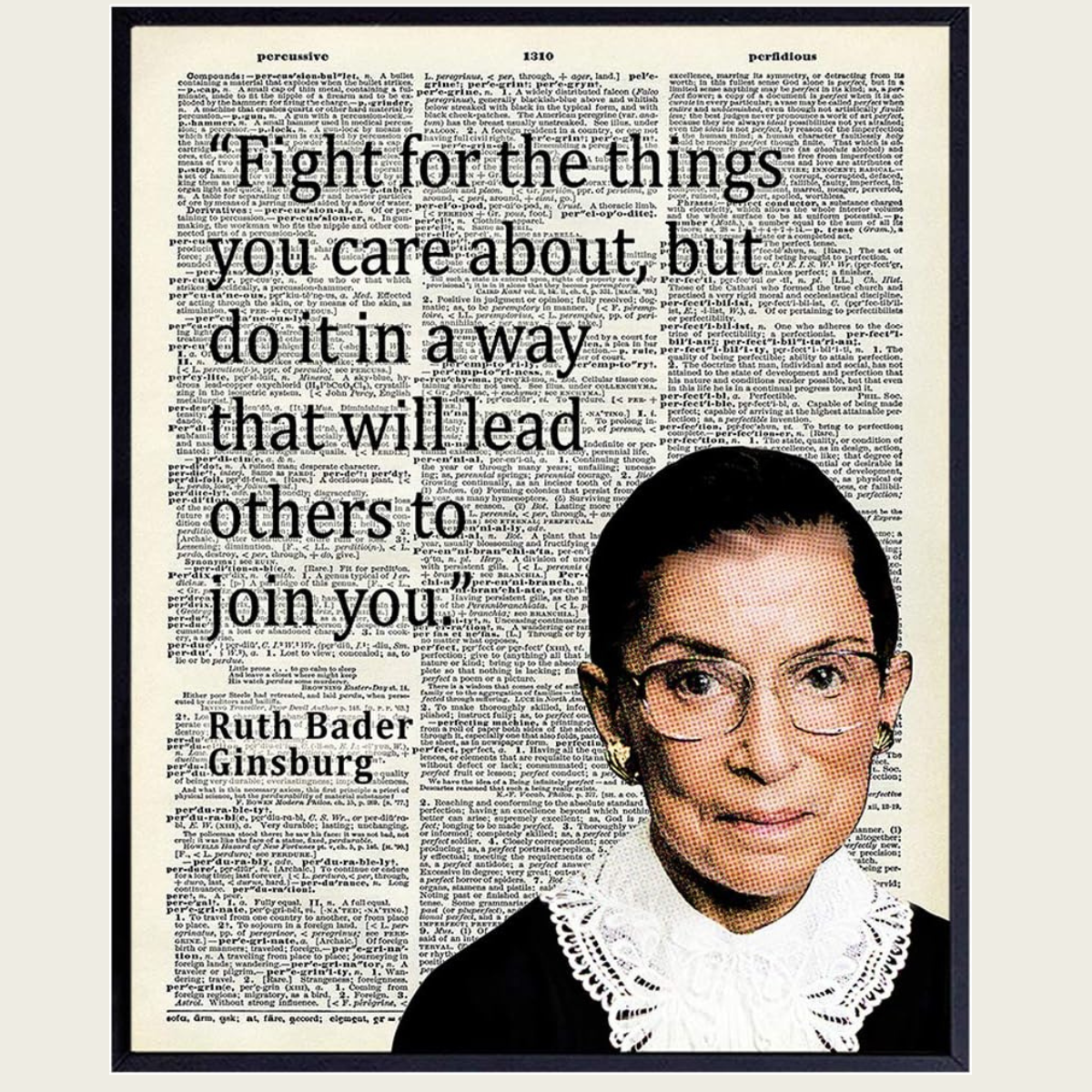 RBG Fight For What You Care About Wall Art