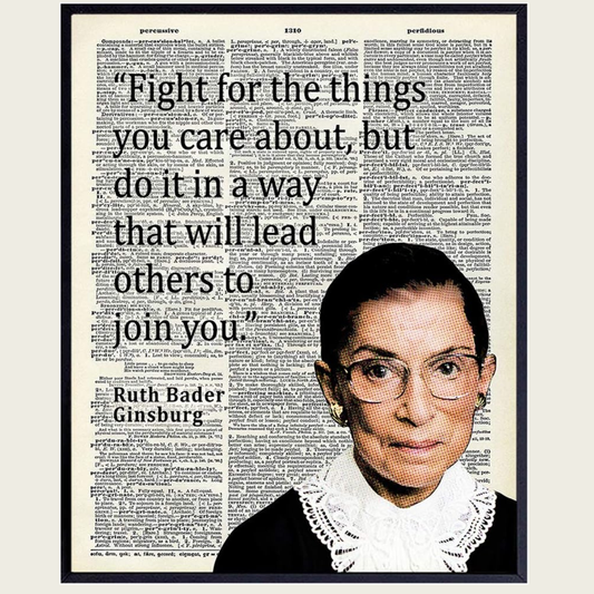 RBG Fight For What You Care About Wall Art