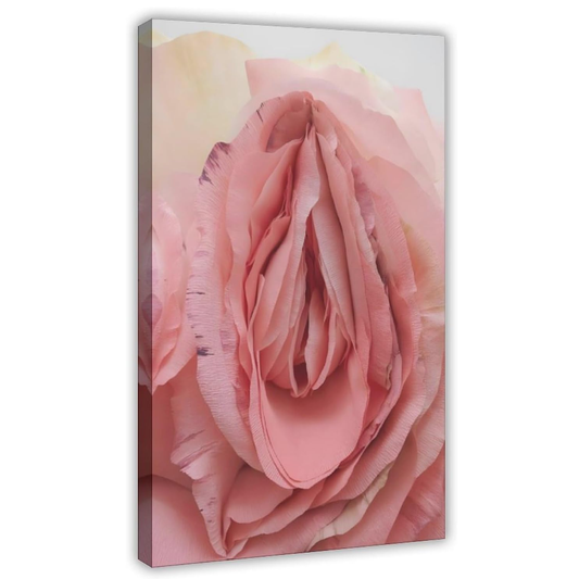 Vintage Rose Vagina Canvas Poster Wall Art