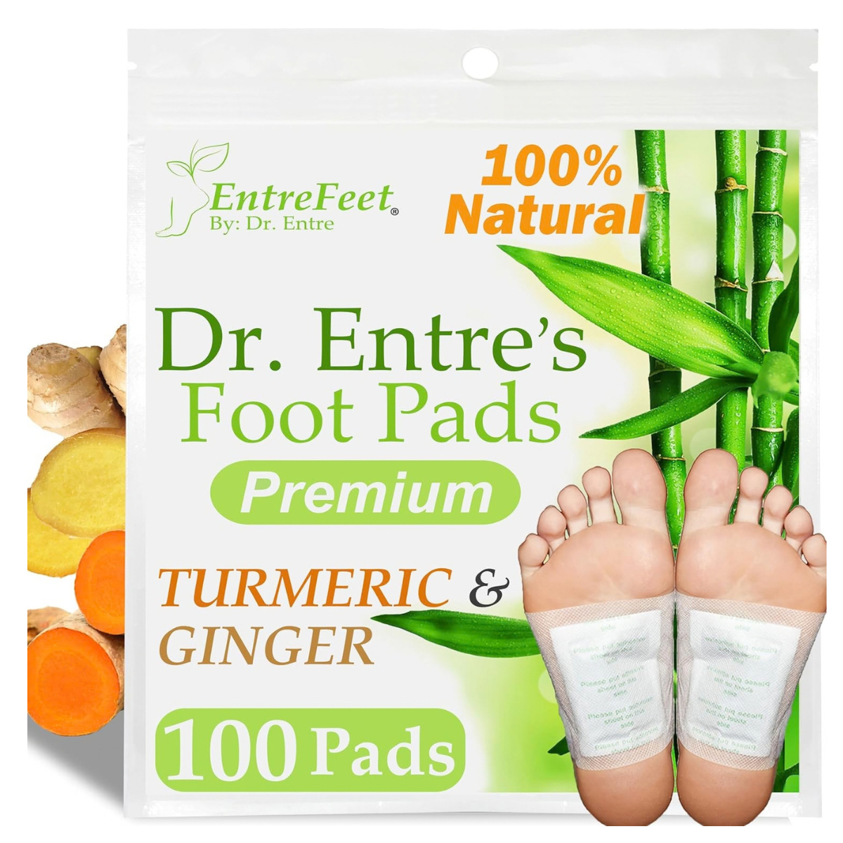 Dr. Entre's Tumeric & Ginger Foot Pads