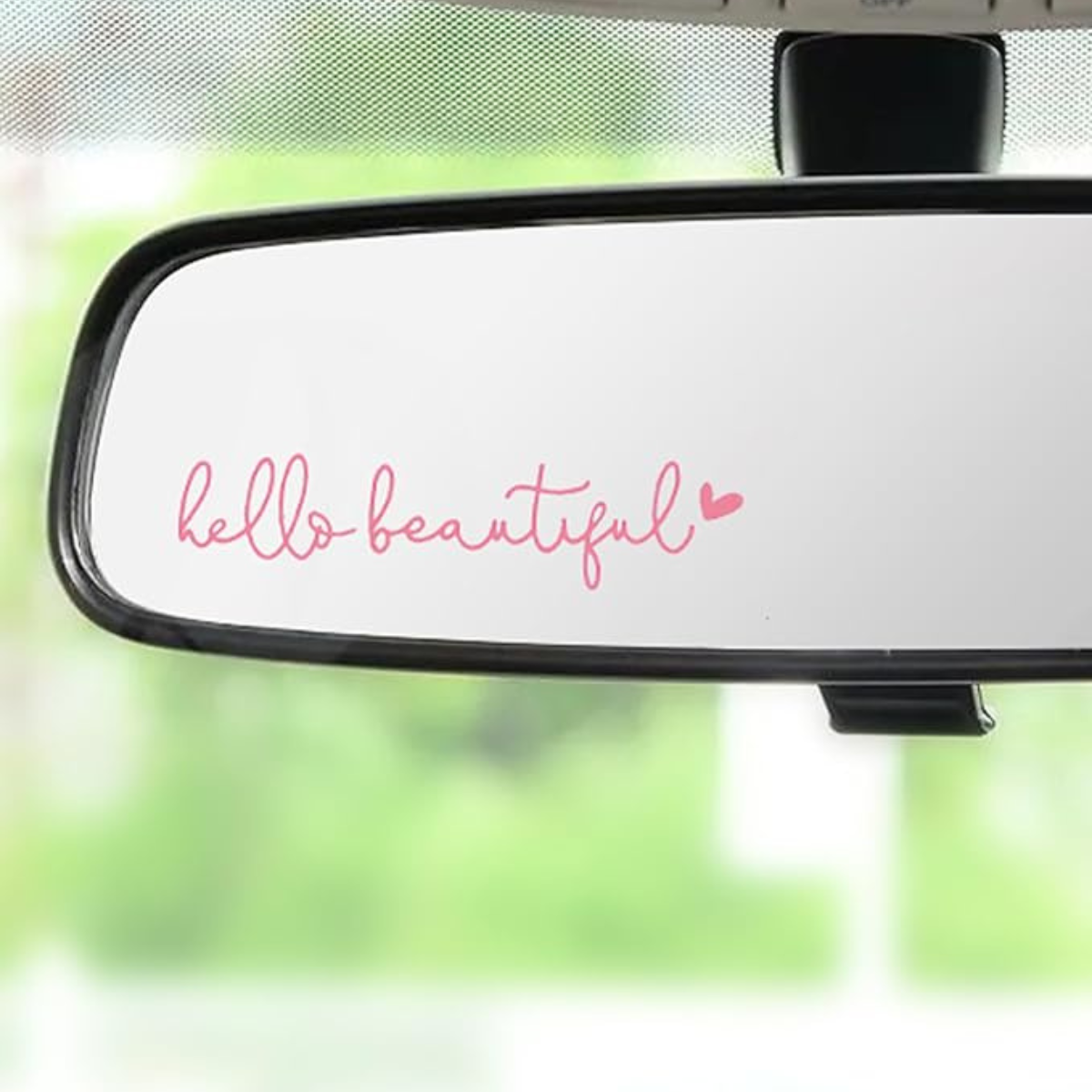 Hello Beautiful Self Confidence Mirror Sticker