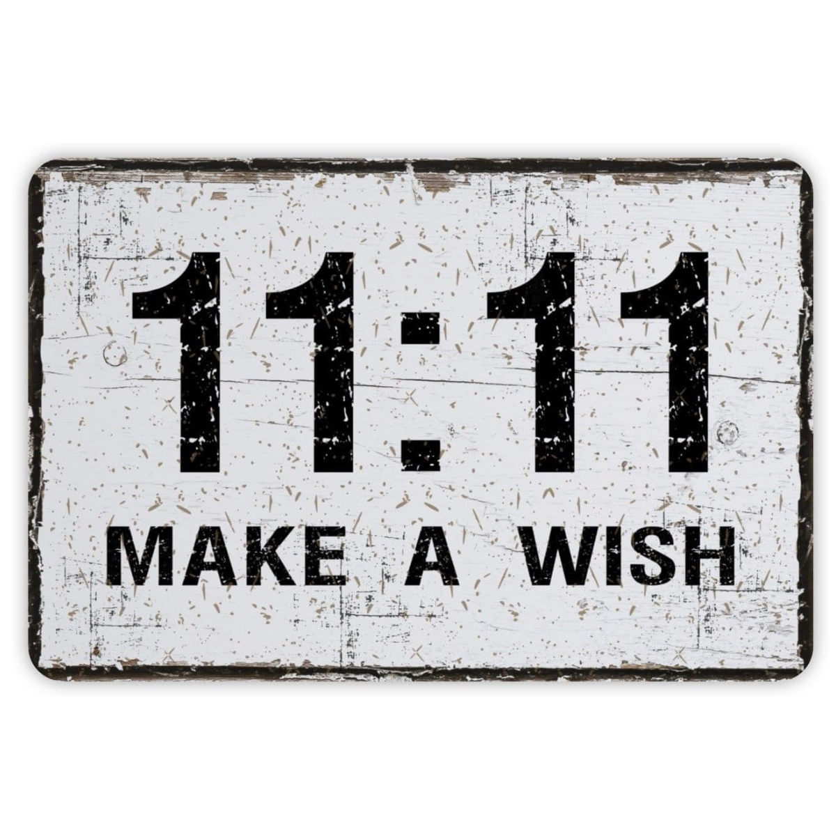 1111 Make a Wish Metal Sign