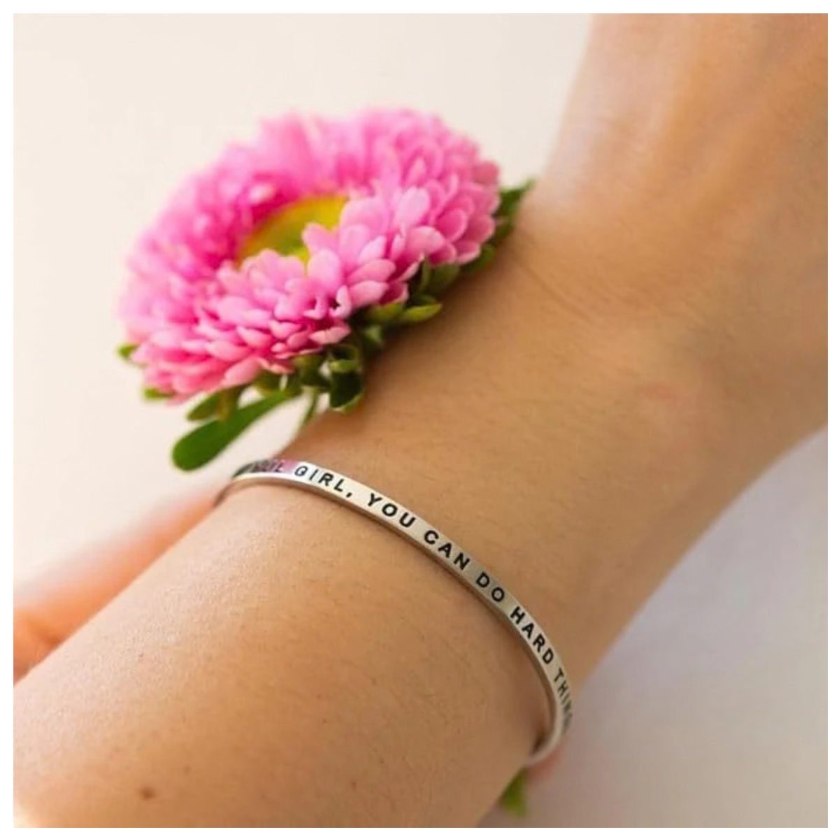 MantraBand Bracelet: Beautiful Girl, You Can Do Hard Things