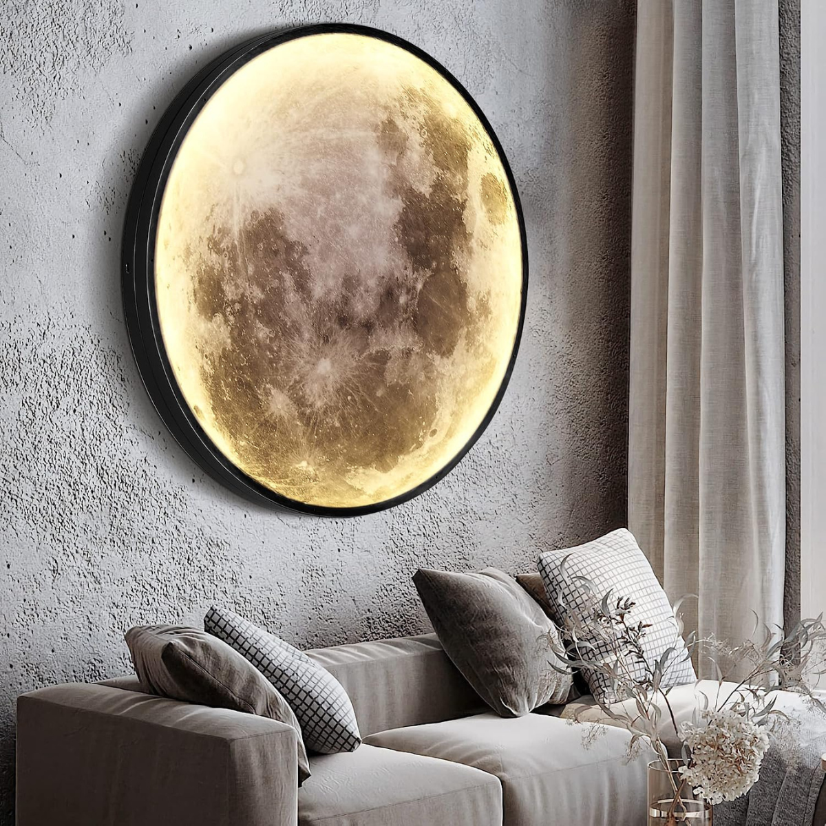 Dimmable Moon Wall Light