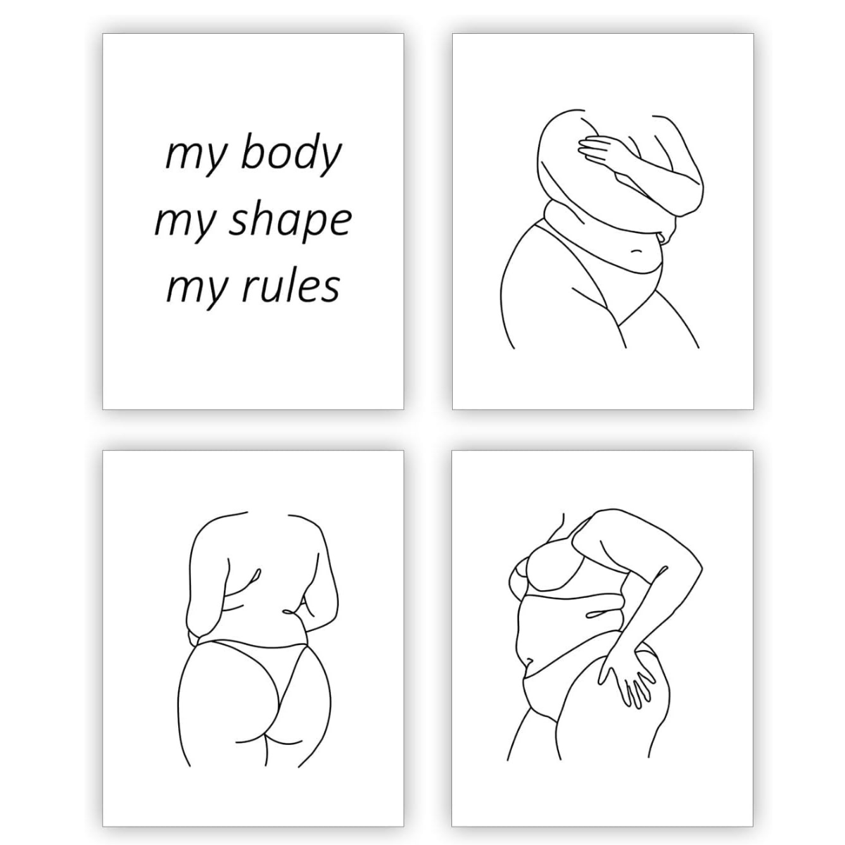 My Body - My Shape - My Rules Wall Art