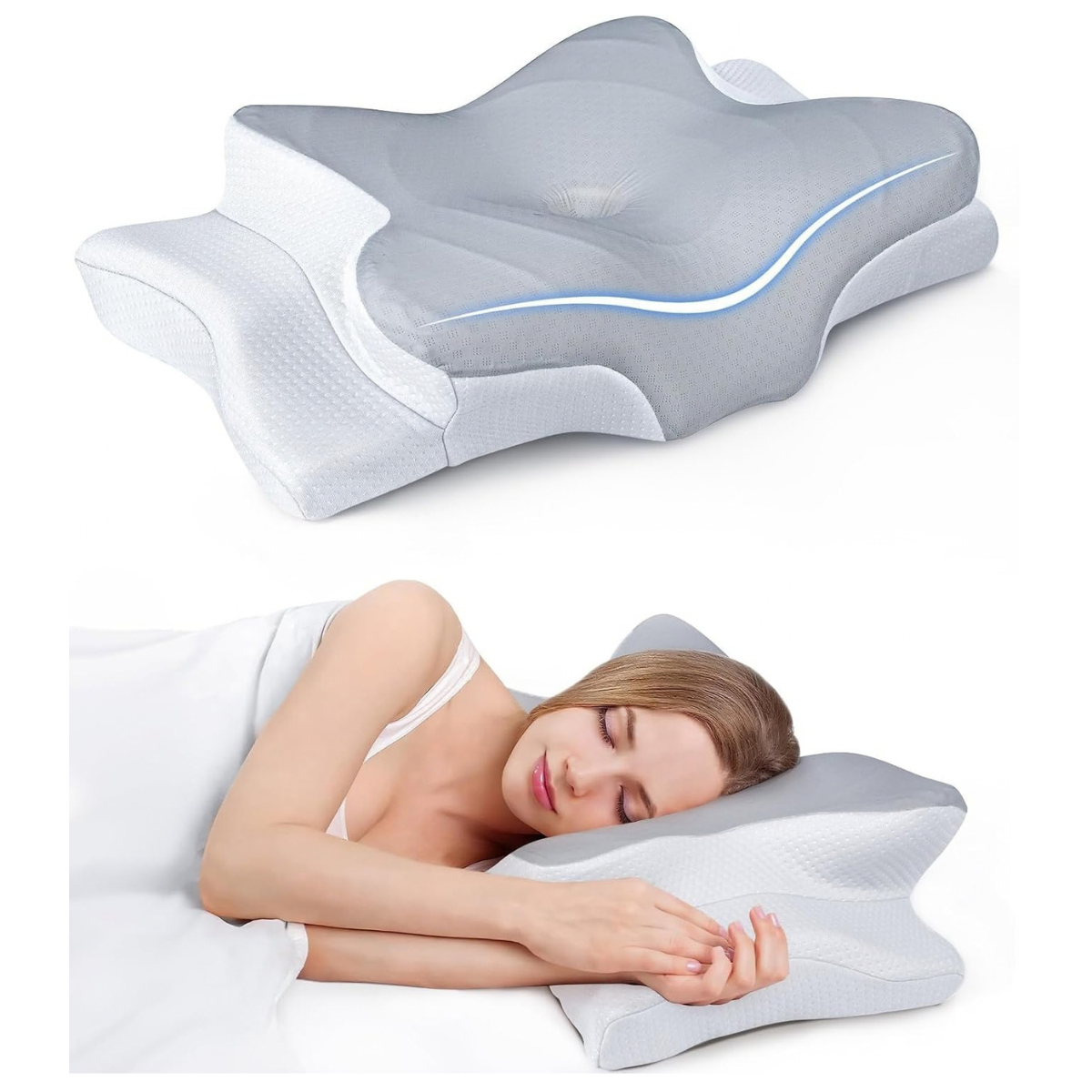 Ultra Pain Relief Cooling Pillow for Neck Support