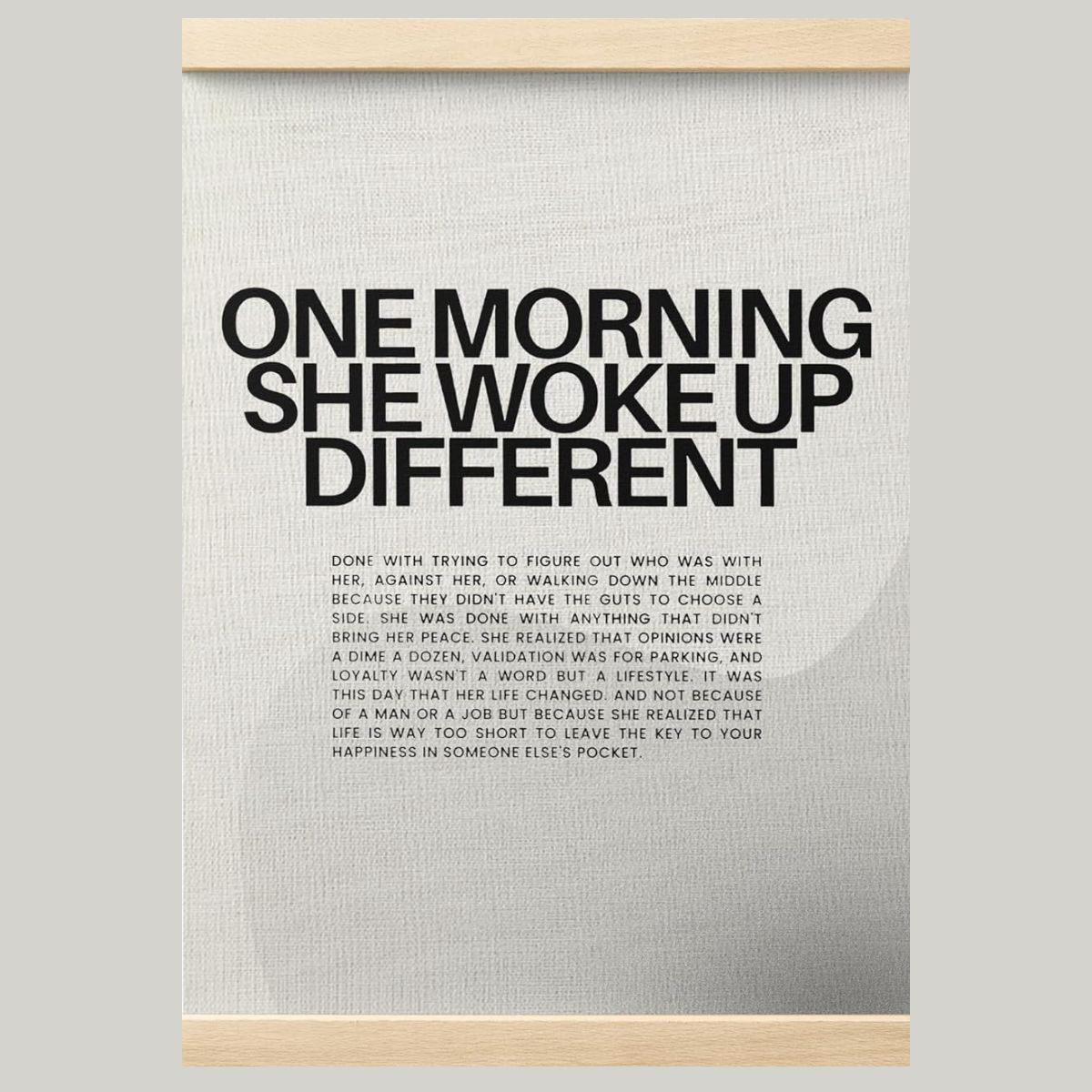 One Morning She Woke Up Different Empowerment Canvas Prints