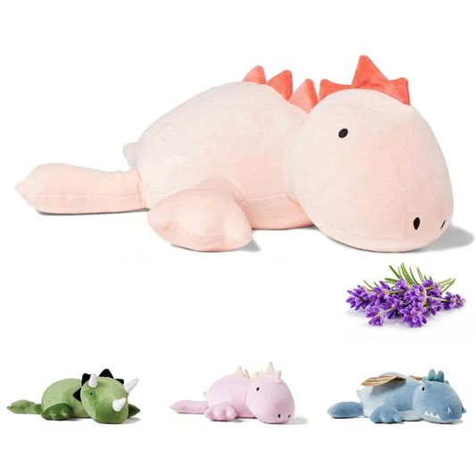 Pink Stegosaurus Plush Microwavable Heating Pad