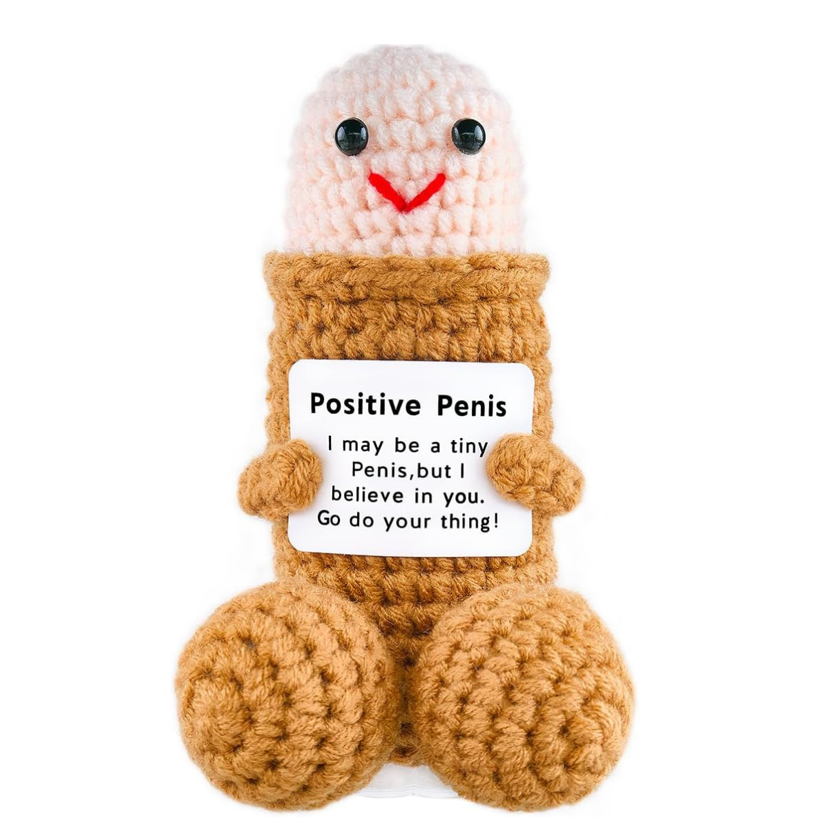 Emotional Support Penis Plushies with Positive Message