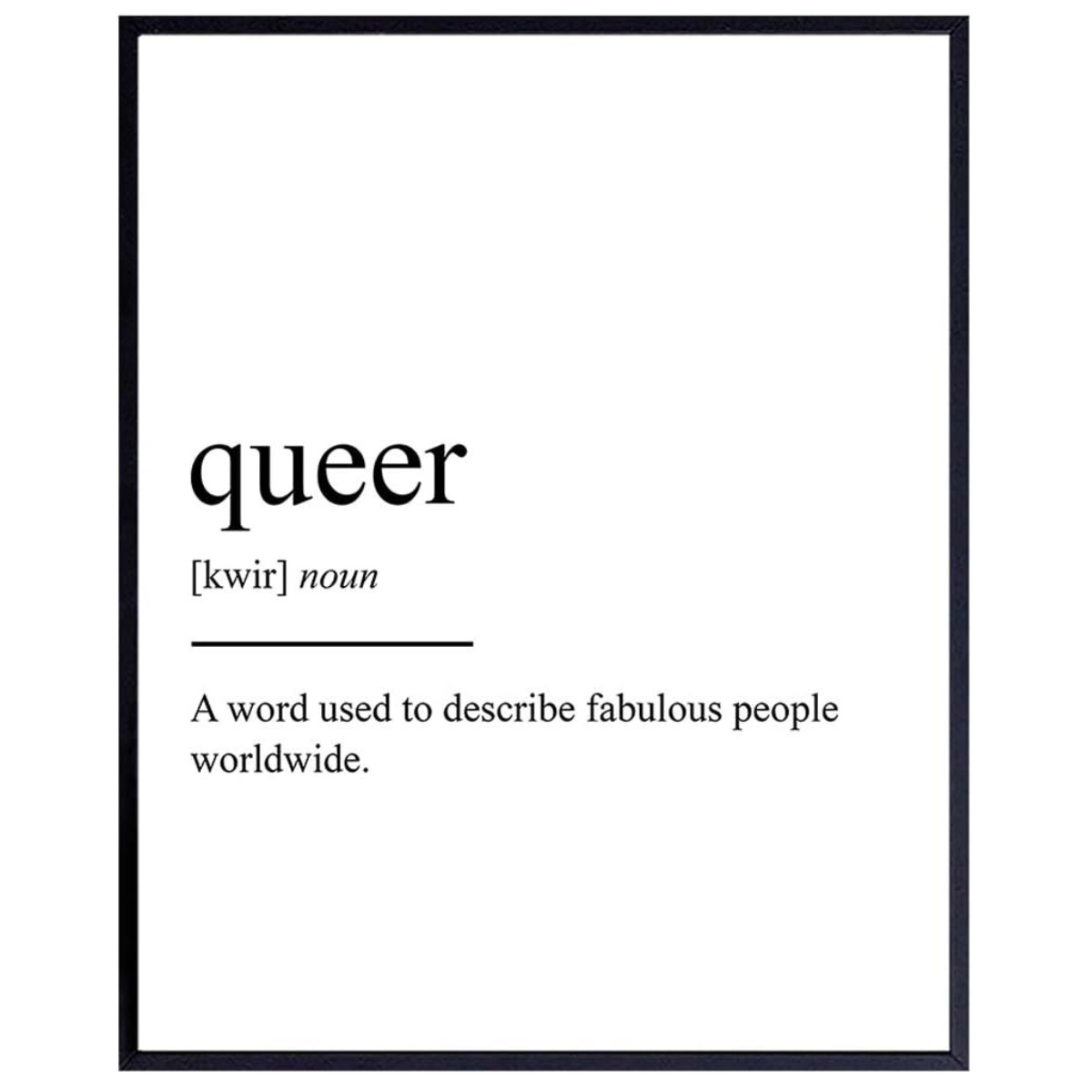 Queer Definition Wall Art