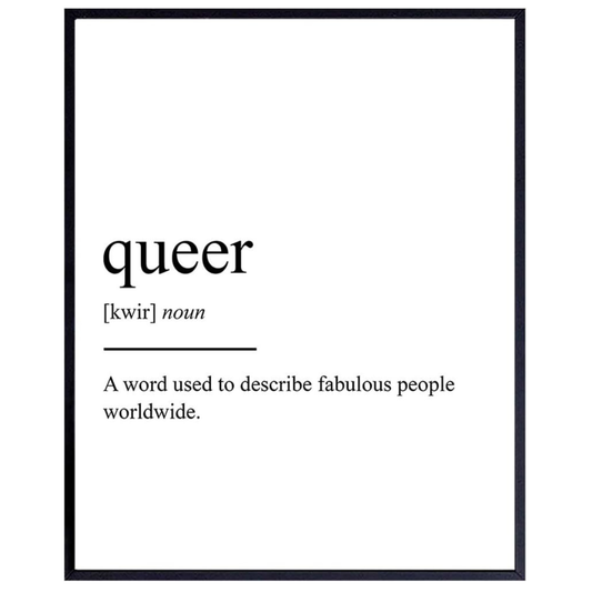 Queer Definition Wall Art