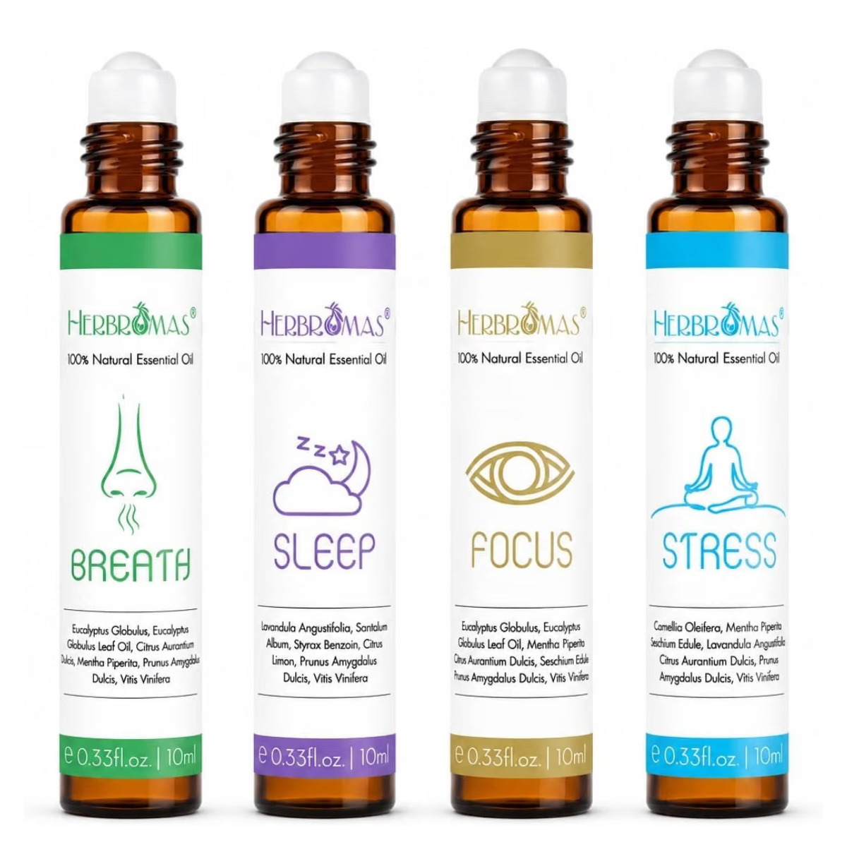 Aromatherapy Oils Roller Set