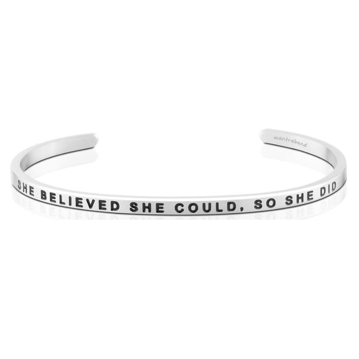 MantraBand Positive Affirmation Bracelet -She Believed She Could, So She Did