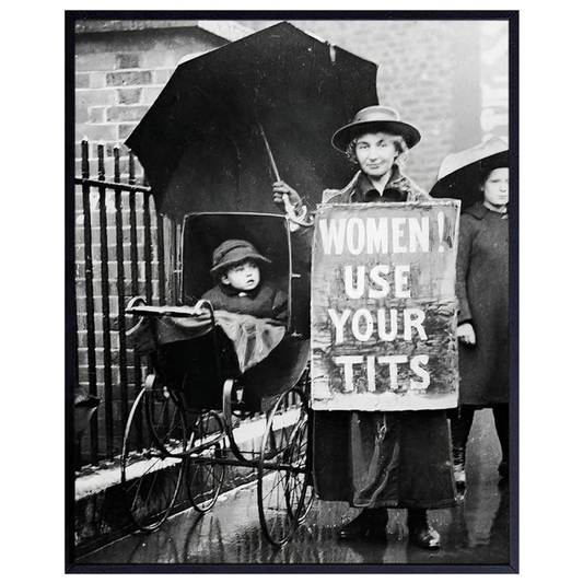 Suffragette Funny Vintage Photo