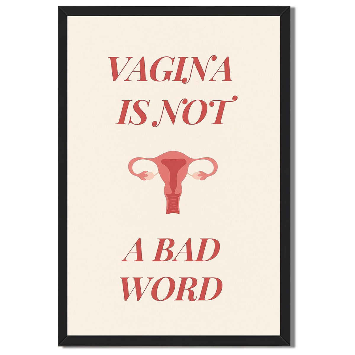 Framed Vagina is Not A Bad Word Poster