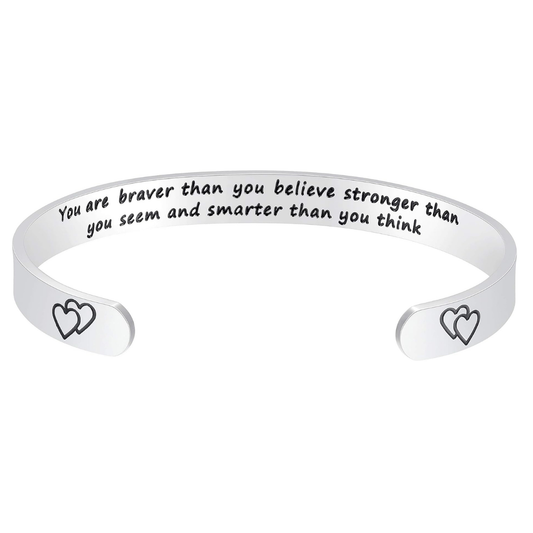 You Are Braver Bangle Bracelet